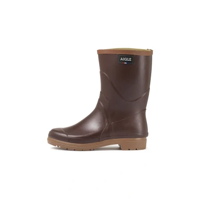 Image de Aigle Bison Bottes en caoutchouc, Femme, Taille: 41, Brown Caoutchouc naturel
