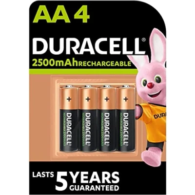 Image de Duracell Recharge Turbo, Batterie, NiMH 2500mAh, 12V, AA