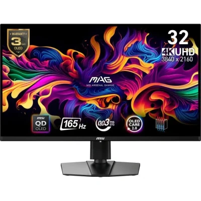 Image de MSI MAG 321UP QD OLED écran plat de PC 80 cm (31.5 ) 3840 x 2160 pixels 4K Ultra HD QDOLED Noir Neuf