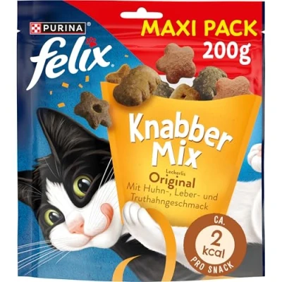Image de FELIX KnabberMix friandise Originale pour Chat, croustillante avec 3 Saveurs, 200 g