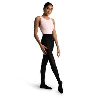 Image de Capezio Studio Basics Collant avec Pieds, Noir, S M (Lot de 3) Femme