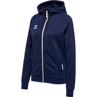 Image de Hummel Hmlmove GRID COT Sweat zippé, Femme, Taille: XS, Marine