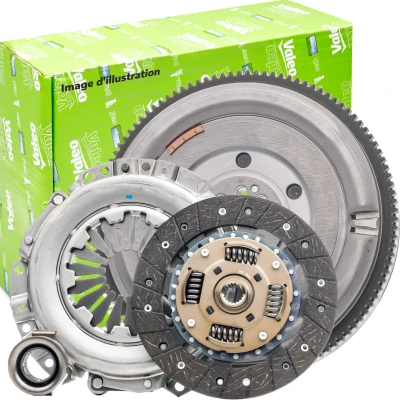 Image de VALEO 835199 Kit d&#039;embrayage avec mécanisme volant moteur, disque d&#039;embrayage, butée de débrayage 228 VOLKSWAGEN: GOLF 6