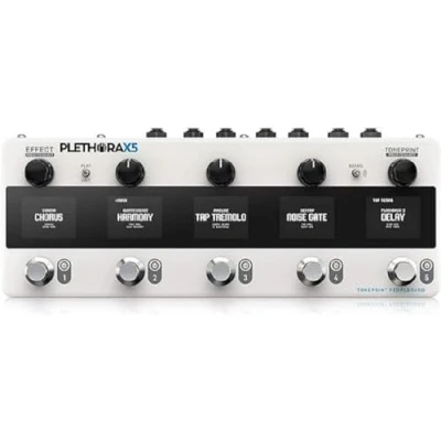 Image de TC Electronic Plethora X5 Pédalier Multi Effets Toneprint Offrant Tous vos Préférés Gérés par 5 FootswiTChes Mash