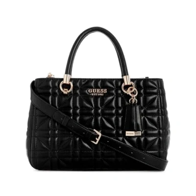 Image de Guess Assia HIGH Society Satchel Sac à main, Femme, Taille: One Size, Black