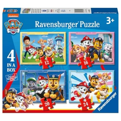 Image de Ravensburger Paw Patrol 4 Puzzles dans Une boîte, 03065 1, Multicolore