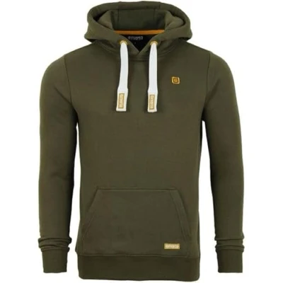 Image de riverso Linus Sweat à Capuche pour Homme avec Poches Kangourou, Regular Fit, uni, 80% Coton, Gris, Marron, Vert, Rouge, Bleu, Noir, S M, L, XL, 2XL, 3XL, 4XL, 5XL Vert XXXX Large