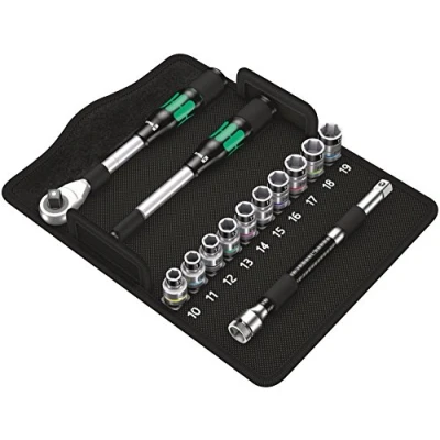 Image de Wera 05004090001 8006 SC 1 Jeu cliquet Zyklop Hybrid, à carré 1/2“, métrique, 13 pièces