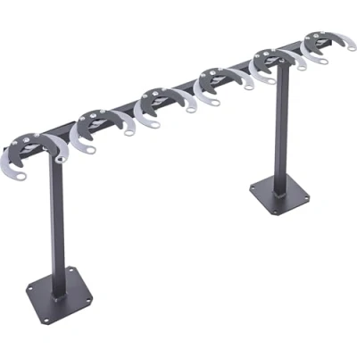 Image de Mottez B061C6 Range 6 Trottinettes sur Pied, Noir Anthracite