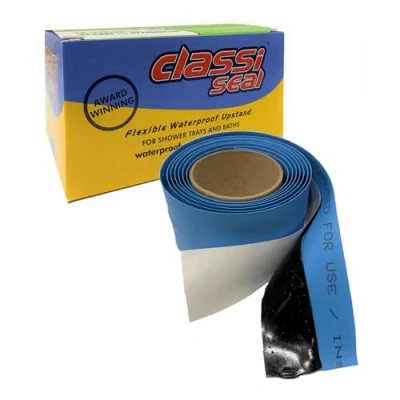 Image de Classi Seal Joint d&#039;étanchéité flexible 3,2 m bleu imperméable pour sceller les bacs de douche et baignoires aux murs