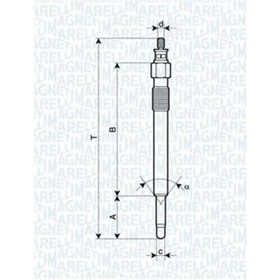 Image de MAGNETI MARELLI 062900020304 Bougie de préchauffage 11,5V 10A M10X1 LAND ROVER: Discovery 1, Defender SUV, Range Rover 1