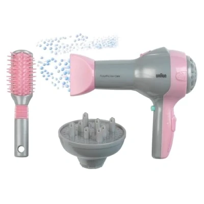 Image de Theo Klein 5850 Braun Sèche cheveux I Séche pour enfants, avec brosse et diffuseur Jouet enfants à partir de trois ans