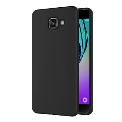 Image de Coque Samsung Galaxy A5 2016,AICEK Noir TPU avec surface mate Étui Housse Pour 2016 A510 de protection légère profil en finition aphotique 2016(5.2Pouces)
