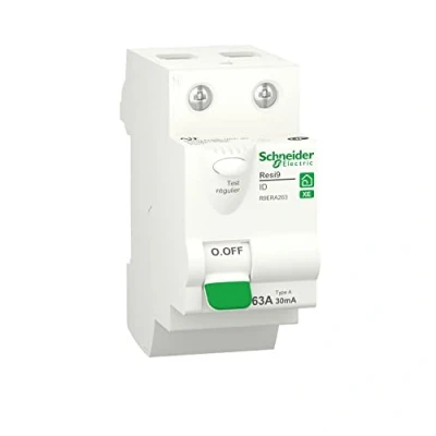Image de Schneider Electric R9ERA263 Resi9 XE interrupteur différentiel 2P 63A 30mA Type A embrochable Int Diff
