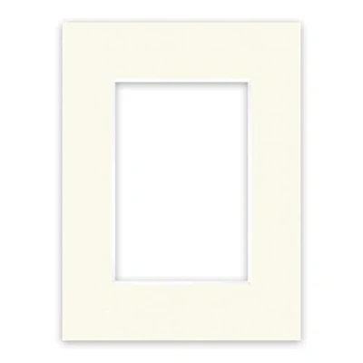 Image de nielsen Conservation Passepartout carton 2,2 mm format extérieur 18x24 cm pour d&#039;image 10x15 blanc ivoire (blanc crème) surface lisse