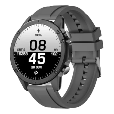 Image de Montre Connectée Homme avec Appels Bluetooth, 1.43&quot; AMOLED Smartwatch 120+ Modes Sportifs, Etanche IP68 Connectee Podometre/Cardiofrequencemetre/Moniteur de Sommeil pour Android/iOS