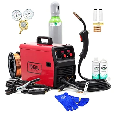 Image de Set Ideal™ PRAKTIK MIG 1800 MIG/MAG Inverter Poste à souder 180 A 3 en 1 FLUX MMA 230 V