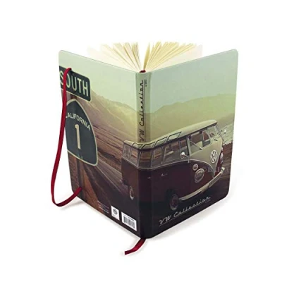 Image de BRISA VW Collection Carnet de notes Volkswagen, ligné avec couverture rigide au format A5 (Highway 1/Couleurs)