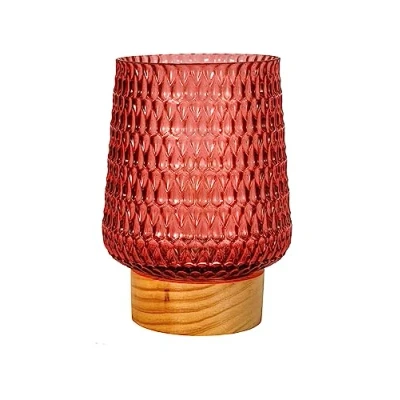 Image de Pauleen 48307 LED Mobile luminaire Glamour minuterie Pile Rose dépoli Lampe à Poser, Verre, 0.8 W