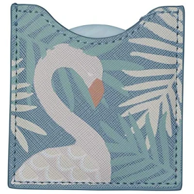 Image de Toga Draeger Miroir Flamant Rond de Poche à Emmener Partout Idéal Cadeau Anniversaire, Toutes Occasions Dimensions 8,5 cm x 8 76005903 Small