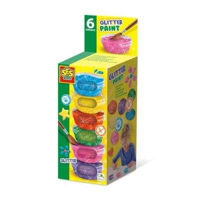 Image de SES Creative Gouache à Paillettes (6x45ml), 00384, Various