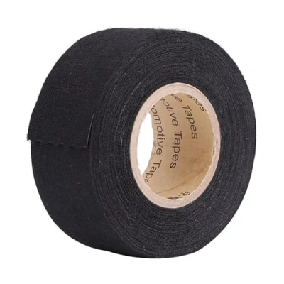 Image de Bediffer 32mm*15m Ruban Chiffon de Voiture, adhésif Isolant Noir, Bande Harnais Câblage Voiture,Ruban D&#039;isolation électrique Auto Multi usage pour Voiture et Câbles
