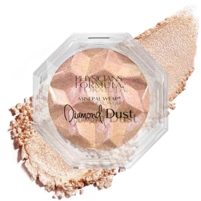 Image de Physicians Formula Mineral Wear Diamond Dust, Poudre Translucide pour le Visage avec des Minéraux Illuminateurs et de la Vitamine E, Finition Éclatante Naturelle Radieuse, Luminous Gleam
