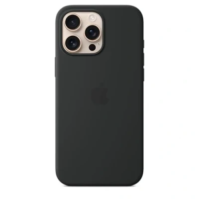 Image de Apple Silicone Back Cover Noir MagSafe iPhone 16 Pro Max