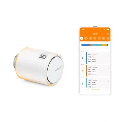 Image de Netatmo Vannes thermostatiques Wi FI, intelligentes, Module additionnel pour Le Thermostat Intelligent et kit de Base Chauffage centralisé, NAV IT, Multicolore