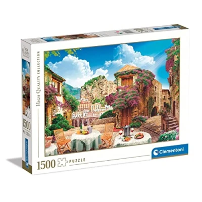 Image de Clementoni Vue Italienne Puzzle de 1500 Pièces Jeu Patience et Réflexion Format Paysage Image Net 59,2 x 84,3 Cm À Partir 10 Ans