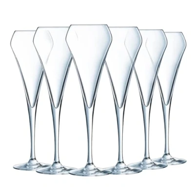 Image de Chef &amp; Sommelier Cristal 6 Flûtes à champagne 20 cl Collection Open Up, White