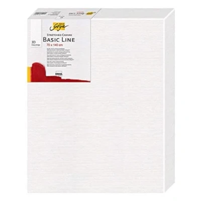 Image de Kreul 6470140 Solo Goya 3D Stretched Canvas Basic Line, châssis 70 x 140 cm, Extra Profond env. 3,8 100 4 Fois apprêté, pour Huile, Acrylique et Gouache, Coton, White