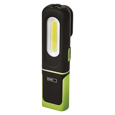 Image de EMOS Lampe de travail LED rechargeable Base magnétique, crochet, réglable Résistant aux chocs, étanche 300 lm, max. 45 m 3 modes d&#039;éclairage 7 heures Câble USB IP43 pour l&#039;extérieur