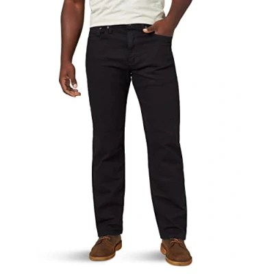 Image de Wrangler Authentics Hommes Classic Relaxed Fit Jean, Black Flex, 40W x 30L