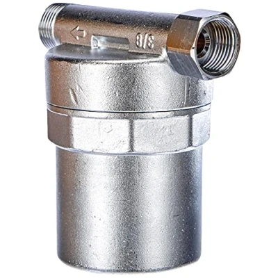 Image de Caleffi 525130 Amortisseur de Coup bélier, Anti Choc pour lavabos et Machines à Laver, Calotte 3/8&quot; F x M, Chrome