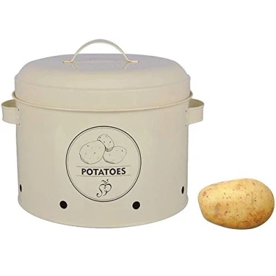 Image de Esschert&#039;s Design C2070 Boîte de Rangement Pomme Terre Métal