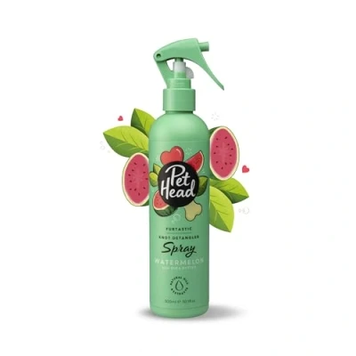 Image de PET HEAD Spray Désodorisant pour Chien 300 ml, Furtastic, Parfum Pastèque, Idéal les boucles et manteaux longs emmêlés, Hypoallergénique, Formule Douce Chiots