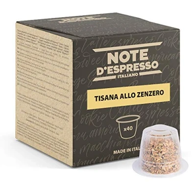 Image de Note d&#039;Espresso Gingembre Capsules d&#039;Infusion Exclusivement Compatible avec Machine NESPRESSO* 40 x 2 g