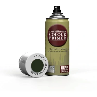 Image de The Army Painter, Colour Primer Angel Green, 400 ml Spray Acrylique Vert Ange, Apprêt pour la Peinture de Figurines Warhammer et Donjon Dragon
