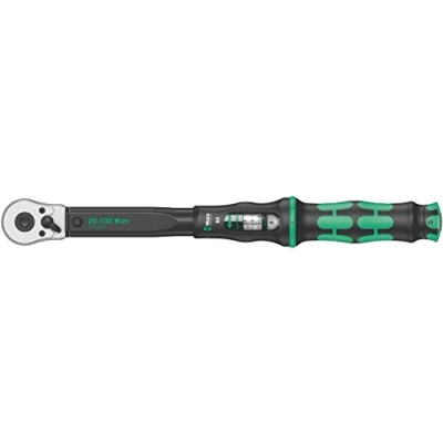 Image de Wera 05075611001 Clé dynamométrique à cliquet Click Torque B 2, 3/8&quot;, 20 100 Nm Vert