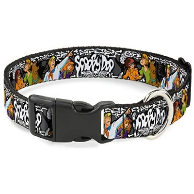 Image de Collier pour Chien en Plastique avec Clip Scooby Doo Group Pose os de 45,7 à 32&quot; Large