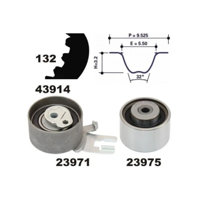 Image de MAPCO 23914 Kit de distribution 132 VOLVO: XC60 I, V40 3/5 portes, XC90 I