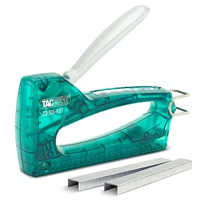 Image de Tacwise 1728 Z2 53 13T Agrafeuse Manuelle Transparente avec 300 Agrafes, Utilise les Agrafes de type 13 et 53/4 8 mm