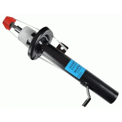 Image de SACHS 314 677 Amortisseur gauche Pression de gaz Système bitube Jambe suspension Goujon en haut FORD: Fusion Break