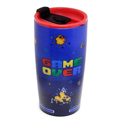 Image de Tasse Isolée Acier Inoxydable 500ml Game Over Jeu Vidéo