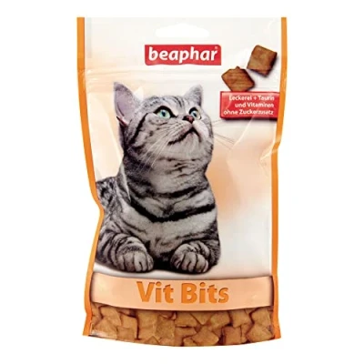 Image de BEAPHAR VIT Bits Friandises pour Chat Pâte Multi vitamines Taurine Soutenir l&#039;apport Quotidien en 150 g