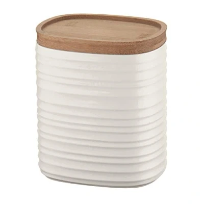 Image de Guzzini Tierra, Pot M avec Couvercle, fabriqué à partir de matériaux recyclés Blanc Lait, 12.3 x 9.4 h 15 cm 1000 CC 181800156
