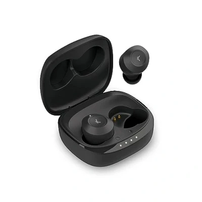Image de KSIX Oblivion Casque sans Fil Bluetooth, Microphone HD pour appels, résistant à l&#039;eau, Assistants vocaux, 19h d&#039;autonomie, True Wireless Stereo, Contrôle Tactile, Noir
