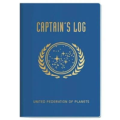 Image de The Unemployed Philosophers Guild Star Trek Captain&#039;s Log Passport Sized Mini Notebook