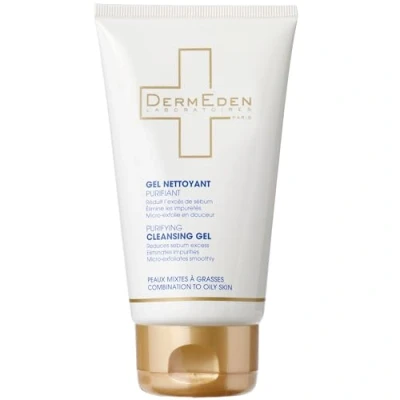 Image de Laboratoires DermEden Gel nettoyant purifiant 150 ml Elimine les impuretés et réduit l&#039;excès de Sébum Gomme en douceur irrégularités du grain peau Fabrication Française